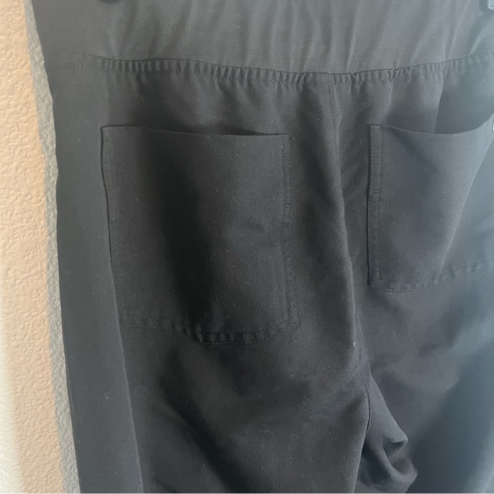 Figs Zamora Mid Rise Black Jogger Scrub Pants Womens Small - Picture 8 of 14